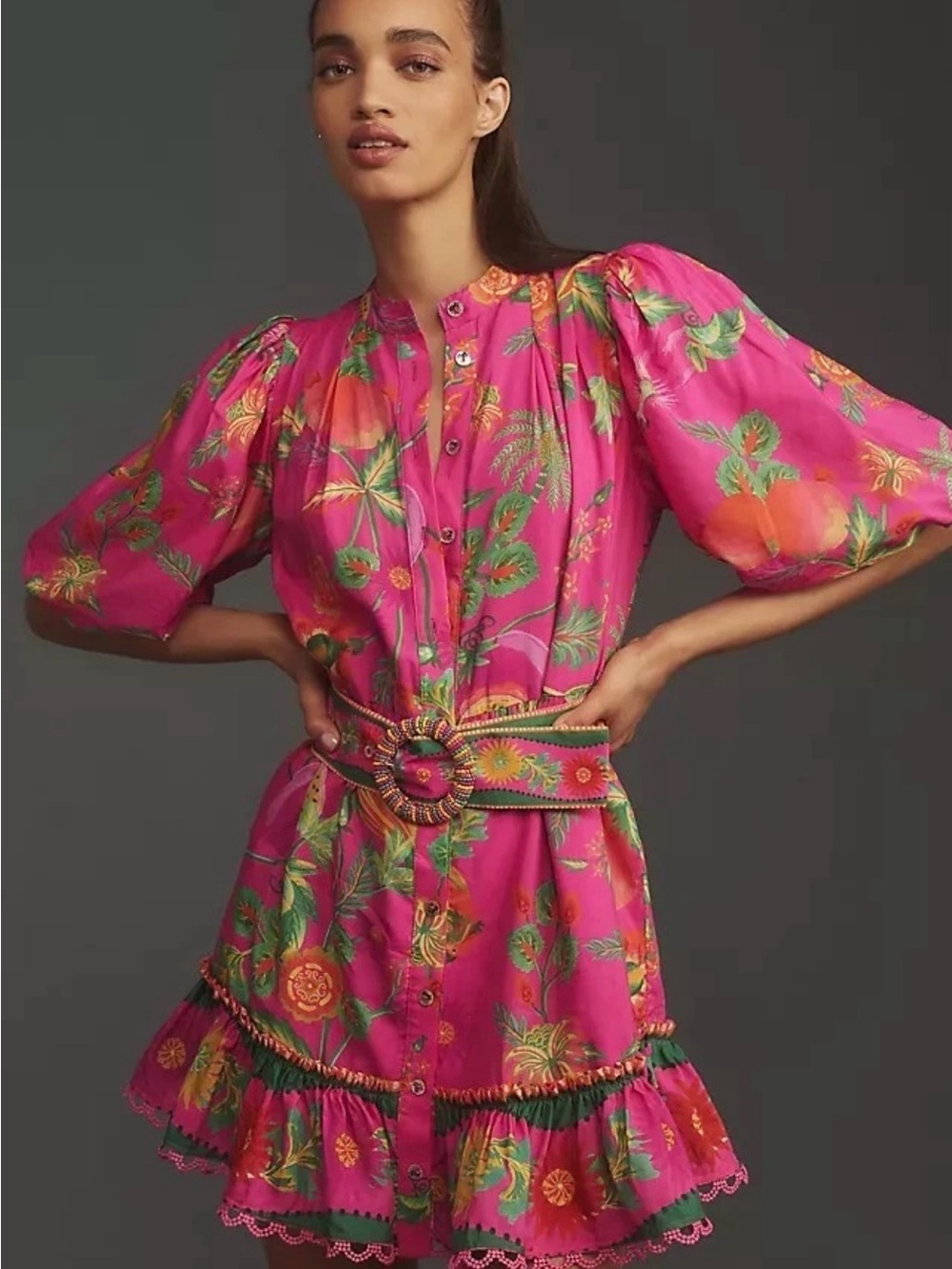 FARM Rio Fruit Garden Mini Dress